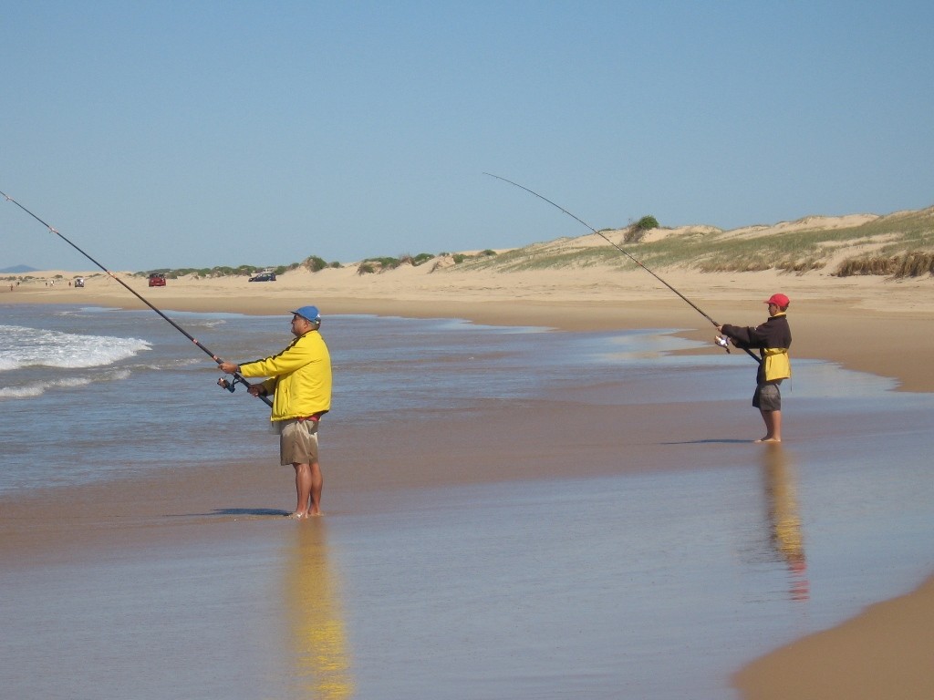 Three to three and a half metres is a good rod length for fishing off the beach when targeting whiting © Gary Brown